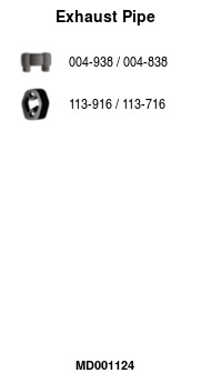 FA1 MD001124 — Выхлопная труба