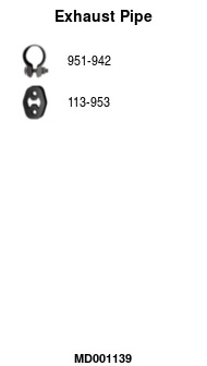 FA1 MD001139 — Выхлопная труба
