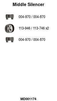 FA1 MD001174 — Средний глушитель