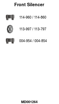 FA1 MD001264 — Передний глушитель