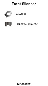 FA1 MD001282 — Передний глушитель