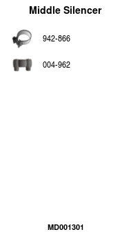 FA1 MD001301 — Средний глушитель