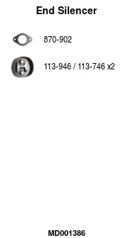 FA1 MD001386 — Задний глушитель