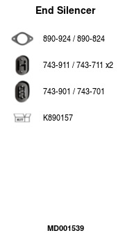 FA1 MD001539 — Задний глушитель