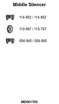 FA1 MD001703 — Tobă de eșapament intermediară
