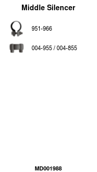 FA1 MD001988 — Средний глушитель