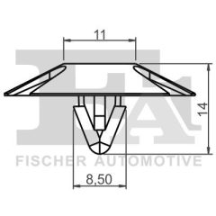 FA1 25-10006.10 — Clemă fixare bandou