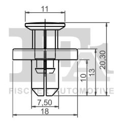 FA1 72-30008.10 — Clemă fixare bandou