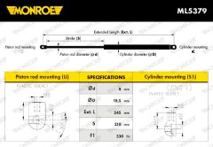 MONROE ML5379 — Amortizor cu gaz capac portbagaj