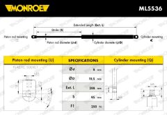 MONROE ML5536 — Amortizor cu gaz lunetă