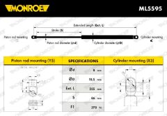 MONROE ML5595 — Amortizor cu gaz capac portbagaj
