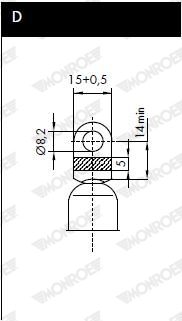 MONROE ML5639 — Amortizor cu gaz capac portbagaj