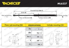 MONROE ML6337 — Amortizor cu gaz capac portbagaj