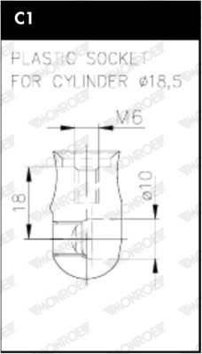 MONROE ML6364 — Amortizor cu gaz capac portbagaj