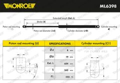 MONROE ML6398 — Газовый упор крышки багажника