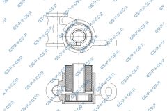 GSP 550166 — Silentbloc bascul