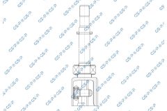 GSP 602207 — Комплект ШРУСа с пыльником