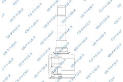 GSP 602738 — Комплект ШРУСа с пыльником
