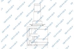 GSP 602739 — Комплект ШРУСа с пыльником