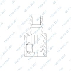 GSP 603104 — Комплект ШРУСа с пыльником