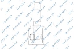 GSP 603275 — Комплект ШРУСа с пыльником