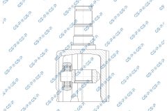 GSP 603338 — Комплект ШРУСа с пыльником