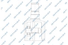 GSP 603351 — Комплект ШРУСа с пыльником