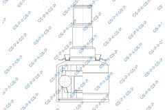 GSP 603369 — Комплект ШРУСа с пыльником