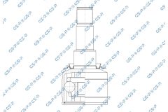 GSP 603370 — Комплект ШРУСа с пыльником