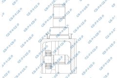 GSP 603373 — Комплект ШРУСа с пыльником