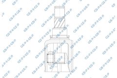 GSP 603392 — Комплект ШРУСа с пыльником