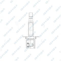 GSP 604022 — Комплект ШРУСа с пыльником