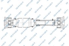 GSP PS901820 — Arbore cardanic transmisie principală