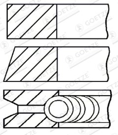 GOETZE ENGINE 08-103100-00 — Set segmenți piston