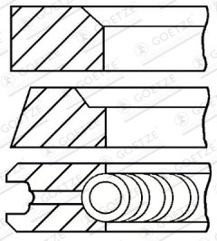 GOETZE ENGINE 08-106800-00 — Set segmenți piston