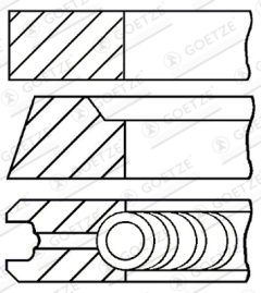 GOETZE ENGINE 08-111200-00 — Set segmenți piston