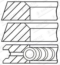 GOETZE ENGINE 08-320300-10 — Set segmenți piston