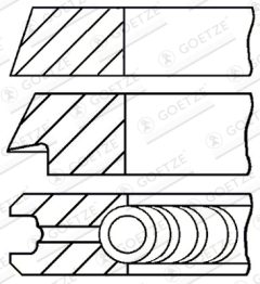 GOETZE ENGINE 08-325100-00 — Set segmenți piston