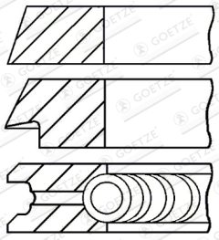 GOETZE ENGINE 08-325900-00 — Set segmenți piston