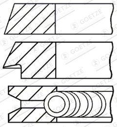 GOETZE ENGINE 08-326200-00 — Set segmenți piston