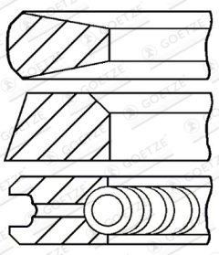 GOETZE ENGINE 08-335900-00 — Set segmenți piston