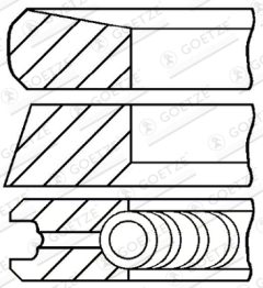 GOETZE ENGINE 08-422000-00 — Комплект поршневых колец