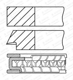 GOETZE ENGINE 08-423900-00 — Set segmenți piston