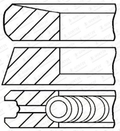 GOETZE ENGINE 08-424900-00 — Комплект поршневых колец