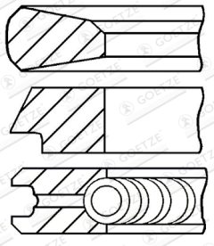 GOETZE ENGINE 08-429200-00 — Комплект поршневых колец