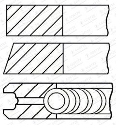 GOETZE ENGINE 08-429306-10 — Комплект поршневых колец