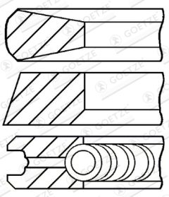 GOETZE ENGINE 08-430000-00 — Set segmenți piston