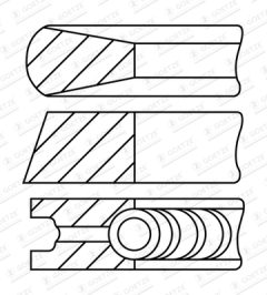 GOETZE ENGINE 08-431900-10 — Set segmenți piston