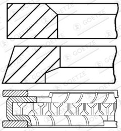 GOETZE ENGINE 08-433700-00 — Set segmenți piston