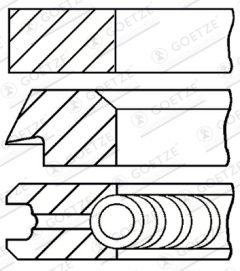 GOETZE ENGINE 08-436200-00 — Set segmenți piston